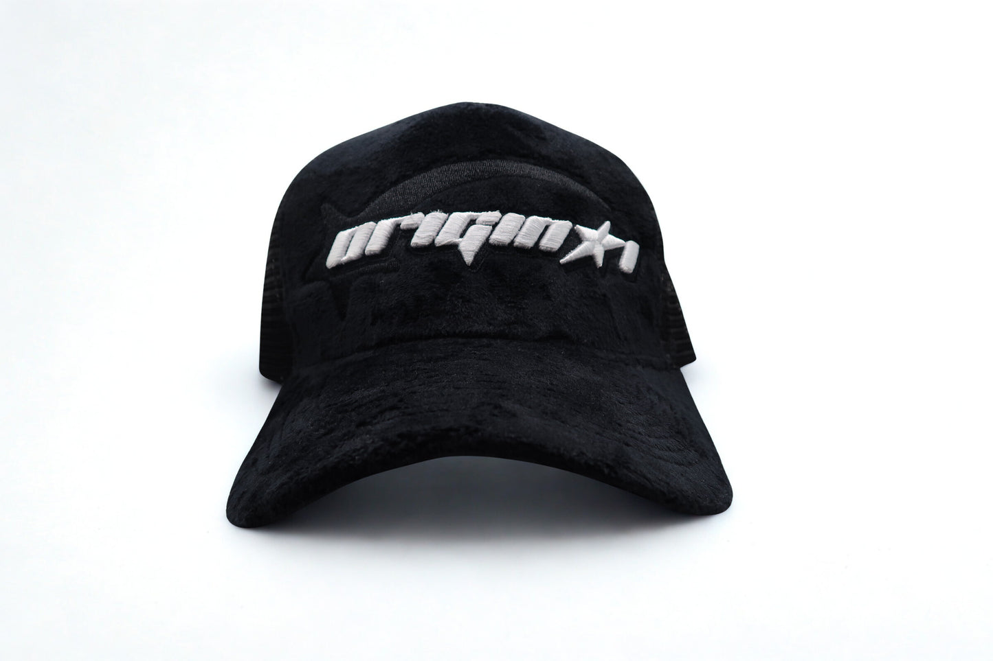 Black Velvet Trucker Hat