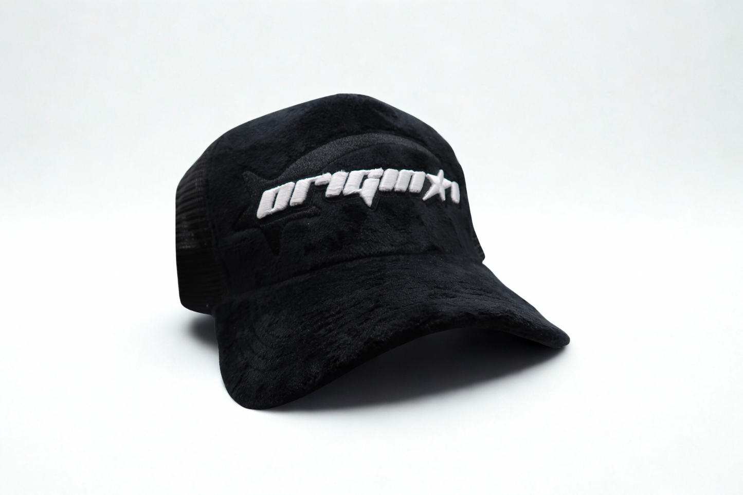 Black Velvet Trucker Hat