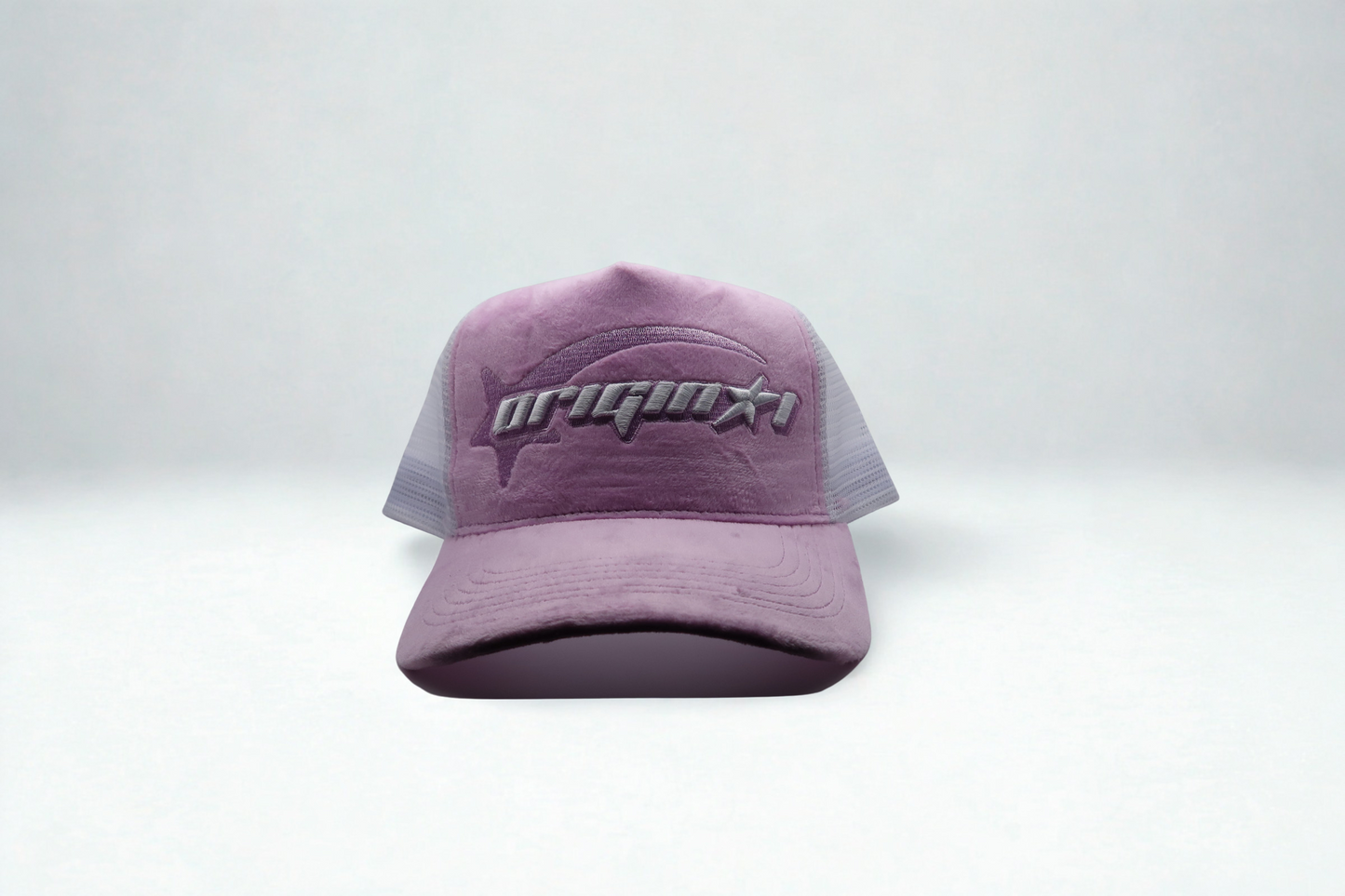 Purple Velvet Trucker Hat